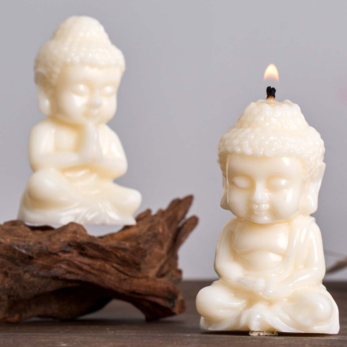 Candle Making Process - 3D-форма для свечей в виде Будды