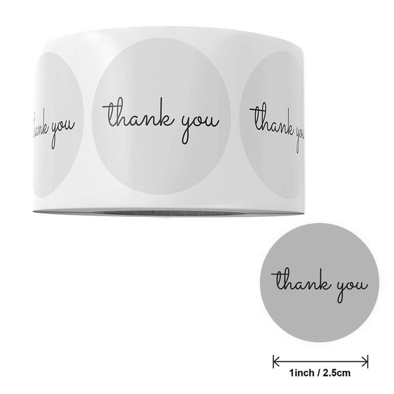 500 наклеек с благодарностью,  – обзор и цена Label Sticker Round
