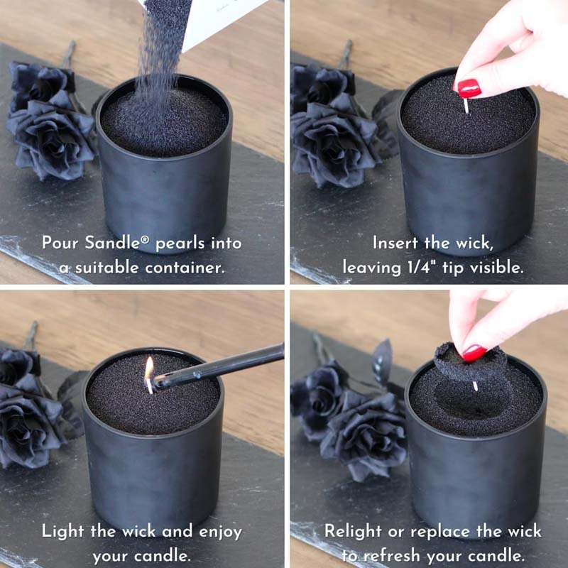 Черный восковой песок для свеч – обзор и цена Candle Making Ingredients